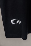 Chrome Hearts Fashion Embroidered Round Neck T-shirt Couple Casual Versatile Short Sleeve
