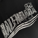 Balenciaga Classic Embroidered Logo Short Sleeve Unisex Loose Casual T-shirt