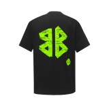 Balenciaga Classic Crack Logo Printed T-shirt Unisex Versatile Loose Short Sleeve