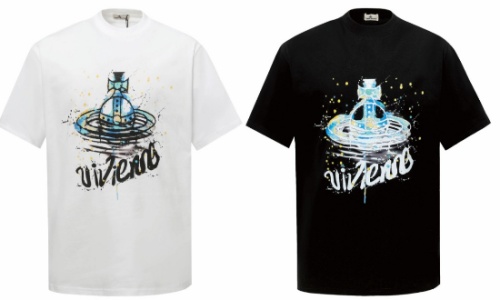 Louis Vuitton Fashion Inkjet Printed T-shirt Unisex Versatile Loose Short Sleeve