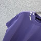 Louis Vuitton Classic Logo Printed Round Neck T-shirt Unisex Versatile Loose Short Sleeve