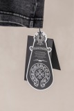 Chrome Hearts Retro 3D Embroidered T-shirt Unisex Casual Loose Short Sleeve