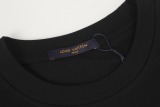 Louis Vuitton Fashion Embroidered Logo Round Neck T-shirt Couple Casual Versatile Short Sleeve