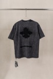 Chrome Hearts Retro 3D Embroidered T-shirt Unisex Casual Loose Short Sleeve