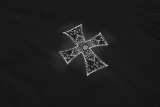 Chrome Hearts Retro Embroidered Cross T-shirt Unisex Versatile Loose Short Sleeve