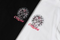 Chrome Hearts Fashion 3D Foam Printed T-shirt Unisex Versatile Loose Short Sleeve