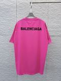 Balenciaga Classic Logo Printed Round Neck T-shirt Unisex Versatile Loose Short Sleeve