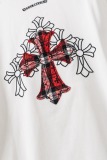 Chrome Hearts Classic Embroidered Short Sleeve Unisex Loose Casual T-shirt