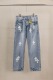 Chrome Hearts New Unisex Classic Leather Cross Casual Jeans