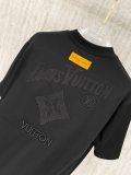 Louis Vuitton Classic Embroidered Logo T-shirt Couple Versatile Casual Short Sleeve
