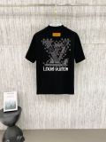 Louis Vuitton 26SS Personalized Embroidery Patch Logo T-shirt Unisex Versatile Casual Short Sleeve