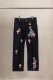 Chrome Hearts Unisex Classic Versatile Leather Cross Casual Jeans