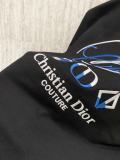 Dior Classic Embroidered T-shirt Couple Versatile Casual Short Sleeve