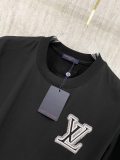 Louis Vuitton 26SS Classic Embroidered Logo T-shirt Unisex Versatile Casual Short Sleeve