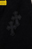 Chrome Hearts Unisex Classic Versatile Leather Cross Casual Jeans