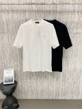 Louis Vuitton Classic Embroidered Logo T-shirt Couple Versatile Casual Short Sleeve