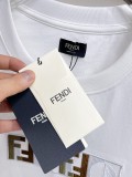 Fendi 26SS Fashion Embroidered Logo T-shirt Unisex Casual Versatile Short Sleeve