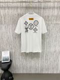 Louis Vuitton 26SS Classic Embroidered Logo T-shirt Unisex Versatile Casual Short Sleeve