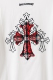 Chrome Hearts Classic Embroidered Short Sleeve Unisex Loose Casual T-shirt