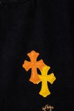 Chrome Hearts Unisex Classic Versatile Leather Cross Casual Jeans