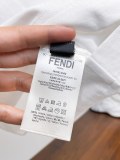 Fendi 26SS Fashion Embroidered Logo T-shirt Unisex Casual Versatile Short Sleeve