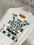 Louis Vuitton 26SS Classic Embroidered Logo T-shirt Unisex Versatile Casual Short Sleeve