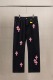 Chrome Hearts Unisex Classic Versatile Leather Cross Casual Jeans