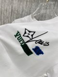 Louis Vuitton 26SS Classic Embroidered Logo T-shirt Unisex Versatile Casual Short Sleeve