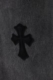 Chrome Hearts New Unisex Classic Leather Cross Casual Jeans