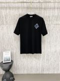 Dior Classic Embroidered T-shirt Couple Versatile Casual Short Sleeve