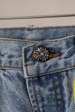 Chrome Hearts New Unisex Classic Leather Cross Casual Jeans