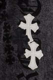 Chrome Hearts Unisex High Street Versatile Sanskrit Cross Casual Jeans