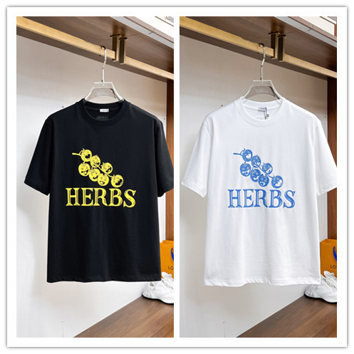 Loewe 26SS Fashion Foam Printed T-shirt Unisex Casual Versatile Short Sleeve