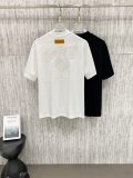 Louis Vuitton Classic Embroidered Logo T-shirt Couple Versatile Casual Short Sleeve