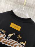 Louis Vuitton 26SS Fashion Animal Embroidery T-shirt Unisex Versatile Casual Short Sleeve