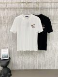 Louis Vuitton 26SS Fashion Animal Embroidery T-shirt Unisex Versatile Casual Short Sleeve