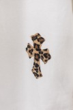 Chrome Hearts Unisex Fashion Versatile Leopard Cross Casual Jeans