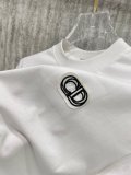 Dior Classic Embroidered Logo T-shirt Unisex Versatile Casual Short Sleeve