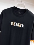 Fendi 26SS Fashion Embroidered Logo T-shirt Unisex Casual Versatile Short Sleeve