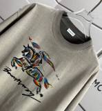 Burberry 26SS Fashion War Horse Logo Printed T-shirt Unisex Casual Washed Short Sleeve