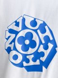 Louis Vuitton 26SS Fashion 7A Antibacterial Printed T-shirt Unisex Casual Versatile Short Sleeve
