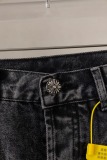 Chrome Hearts Unisex High Street Versatile Sanskrit Cross Casual Jeans