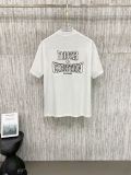 Dior Classic Embroidered Logo T-shirt Unisex Versatile Casual Short Sleeve