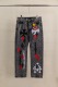 Chrome Hearts Unisex High Street Versatile Sanskrit Cross Casual Jeans