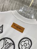 Louis Vuitton 26SS Classic Embroidered Logo T-shirt Unisex Versatile Casual Short Sleeve