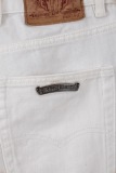 Chrome Hearts Unisex Classic Versatile Leather Cross Casual Jeans