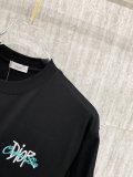 Dior 26SS Classic Embroidered Logo T-shirt Unisex Versatile Casual Short Sleeve