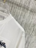 Dior 26SS Classic Embroidered Logo T-shirt Unisex Versatile Casual Short Sleeve