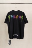 Chrome Hearts Classic Embroidered Short Sleeve Unisex Loose Casual T-shirt