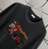 Burberry 26SS Fashion War Horse Printed T-shirt Unisex Casual Washed Short Sleeve